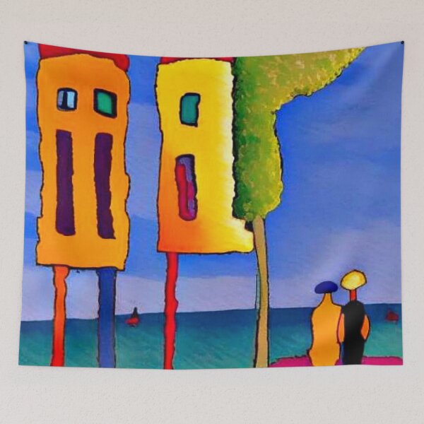 Item preview, Strolling along the coast designed and sold by George Hutton Hunter.