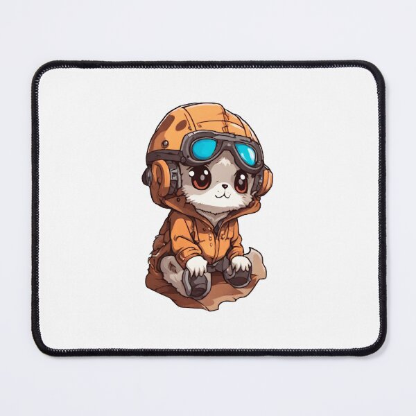 Item preview, Cute aviator kitten designed and sold by BrohShop.