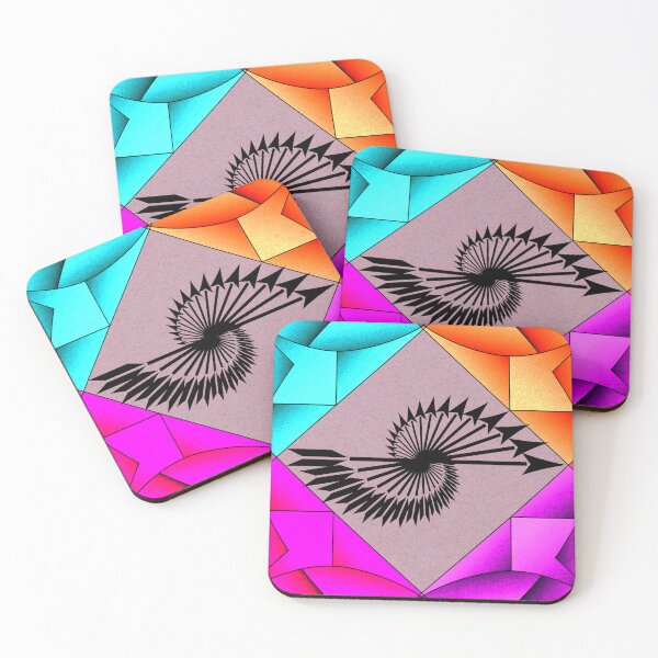 Item preview, Arrows swirling around the center of four colored squares designed and sold by Bigrow.