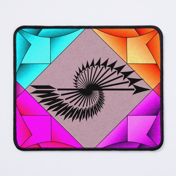 Item preview, Arrows swirling around the center of four colored squares designed and sold by Bigrow.