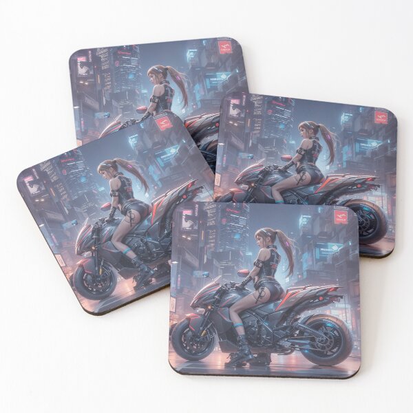 Item preview, the bike girl designed and sold by TokenizeWorld.