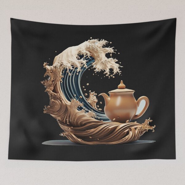 Item preview, The Great Wave Kanagawa of Coffee designed and sold by zand-n-zive.