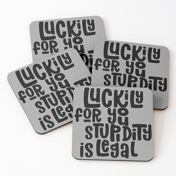 Item preview, Luckily for you stupidity is legal designed and sold by TalkingHerds.