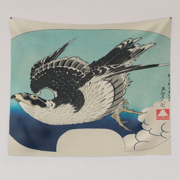 Item preview, Katsushika Hokusai Poster Hawk in Fligh designed and sold by Suzana Djordjevic.