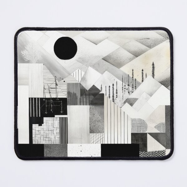Item preview, Explore "Simplistic & Minimalistic Snowy Winter Alps" with Bauhaus Flair designed and sold by ArtificialGenes.