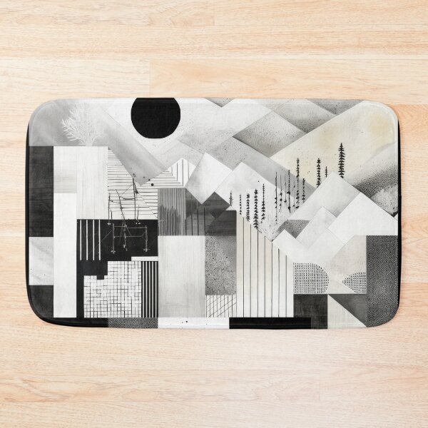 Artikelvorschau, Entdecken Sie "Simplistic & Minimalistic Snowy Winter Alps" mit Bauhaus-Flair entworfen und verkauft von ArtificialGenes.