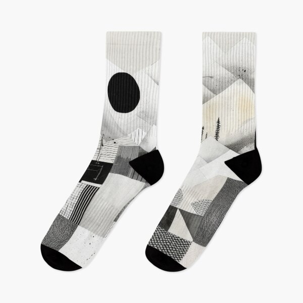 Item preview, Explore "Simplistic & Minimalistic Snowy Winter Alps" with Bauhaus Flair designed and sold by ArtificialGenes.