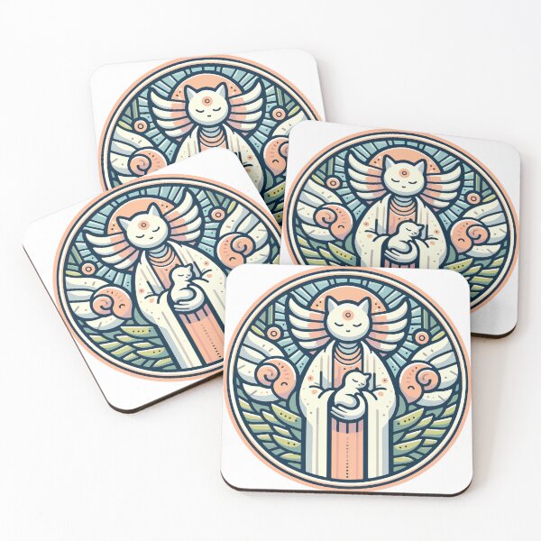 Item preview, Sacred Feline Embrace - Divine Cat Protector designed and sold by OniumEth.