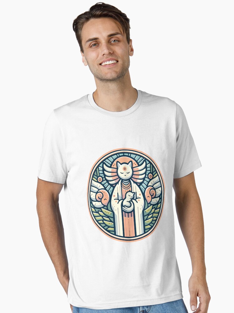 Sacred Feline Embrace Divine Cat Protector