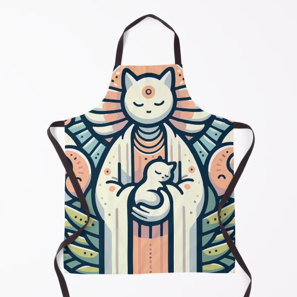 Item preview, Sacred Feline Embrace - Divine Cat Protector designed and sold by OniumEth.