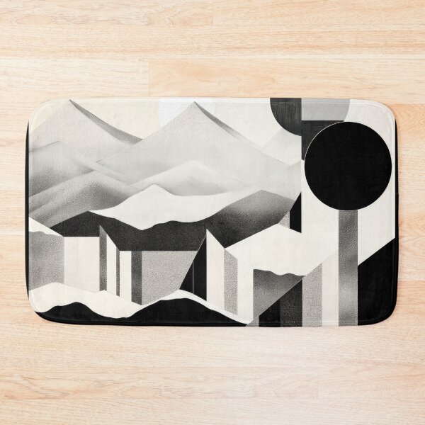 Artikelvorschau, Entdecken Sie "Simplistic & Minimalistic Snowy Winter Alps" mit Bauhaus-Flair entworfen und verkauft von ArtificialGenes.