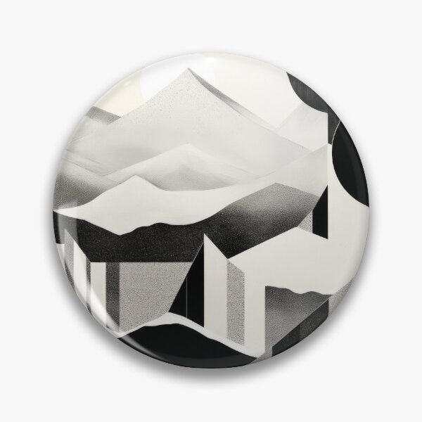 Artikelvorschau, Entdecken Sie "Simplistic & Minimalistic Snowy Winter Alps" mit Bauhaus-Flair entworfen und verkauft von ArtificialGenes.