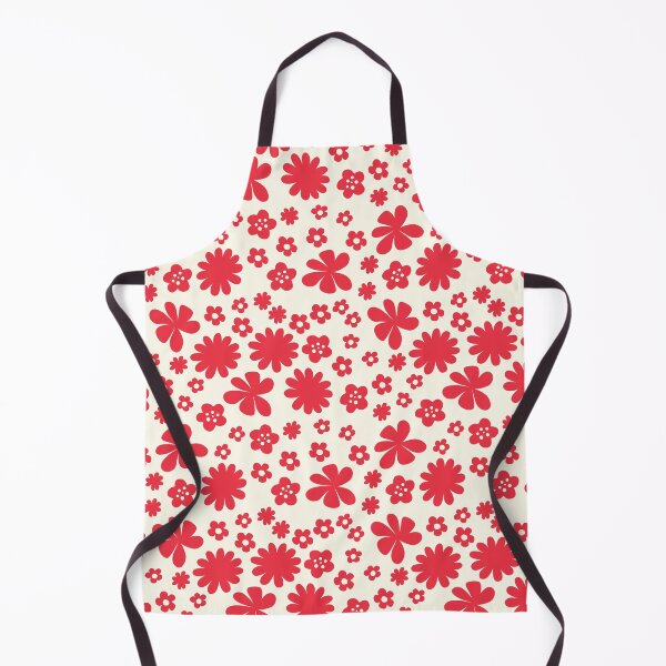 Item preview, RED CREAM FLOWER POWER MODERN BOHO AESTHETICS designed and sold by blomastudios.