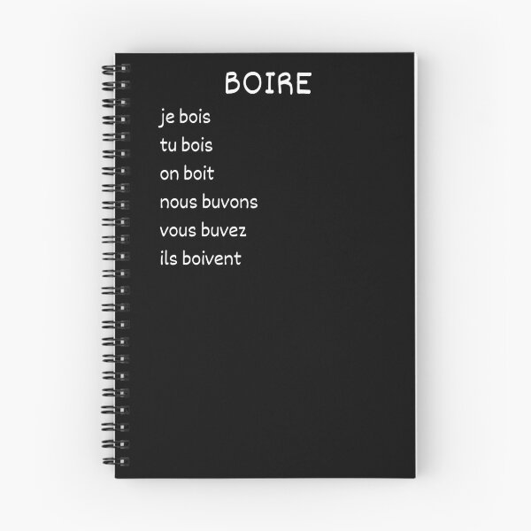 Item preview, Boire French conjugation designed and sold by Voici.