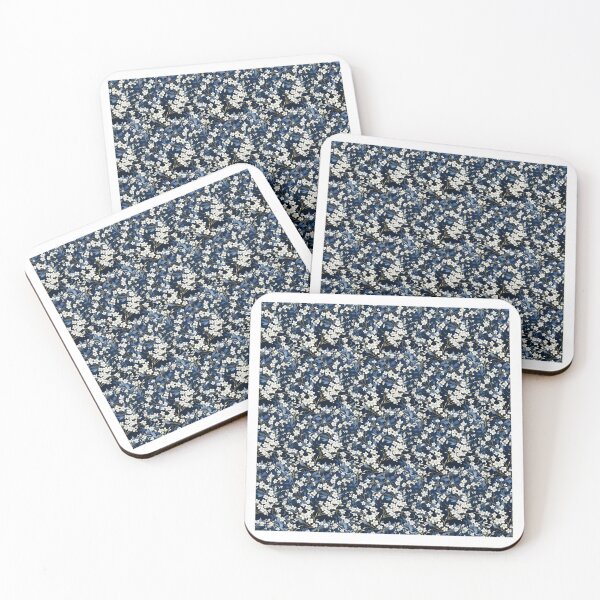 Item preview, Elegant Floral Pattern Ivy Vines Deep Blue designed and sold by BloomPattern.