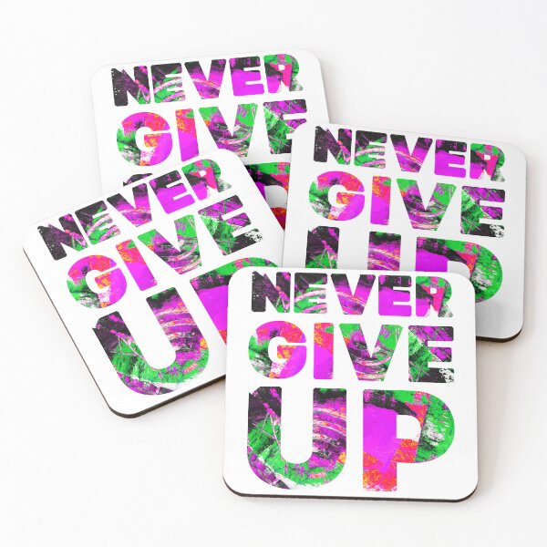 Item preview, never give up, t-shirt  designed and sold by Anastasiia Lang.