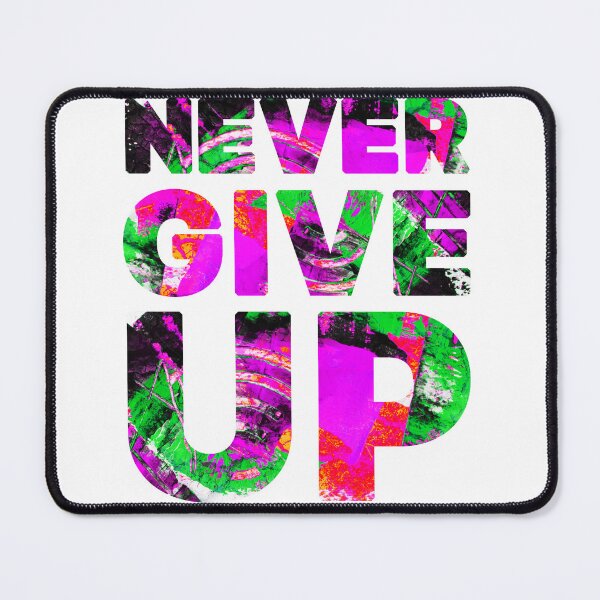 Item preview, never give up, t-shirt  designed and sold by Anastasiia Lang.