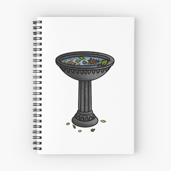 Item preview, Autumn Birdbath designed and sold by honeybeepaper.