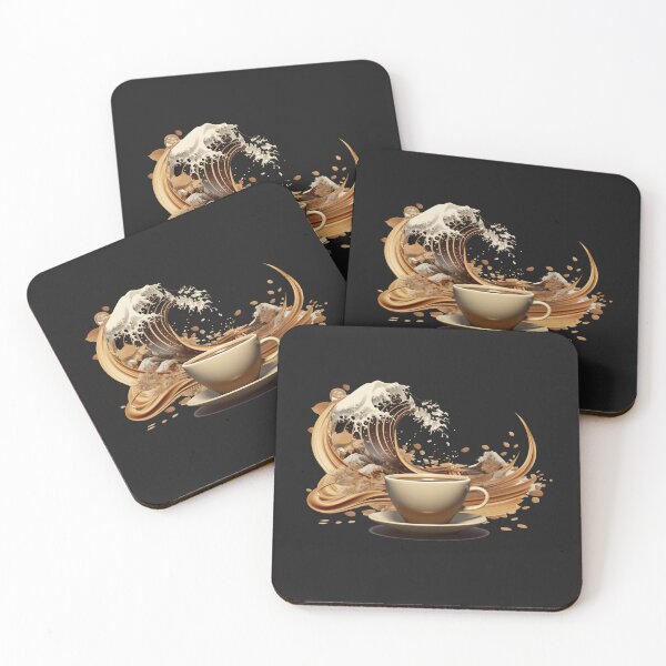 Item preview, The Great Wave Kanagawa of Coffee designed and sold by zand-n-zive.
