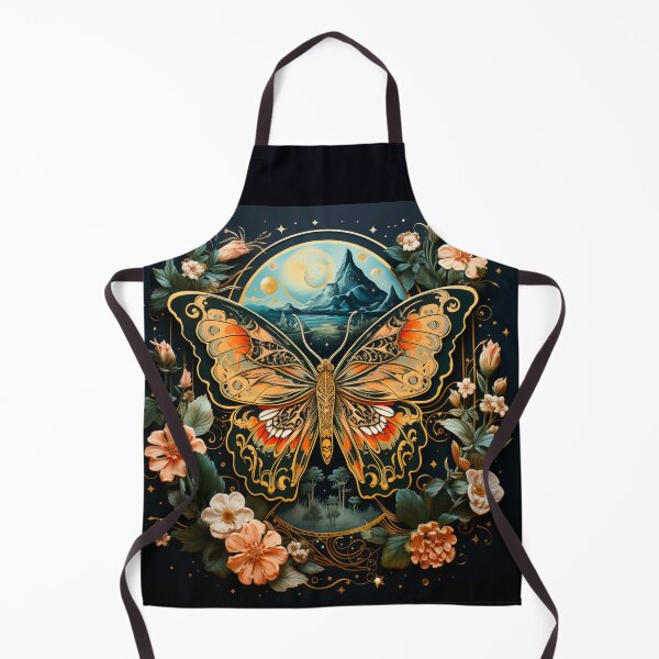 Item preview, Lunar Moth Night Forest Art Print designed and sold by FoxTreeDesign.