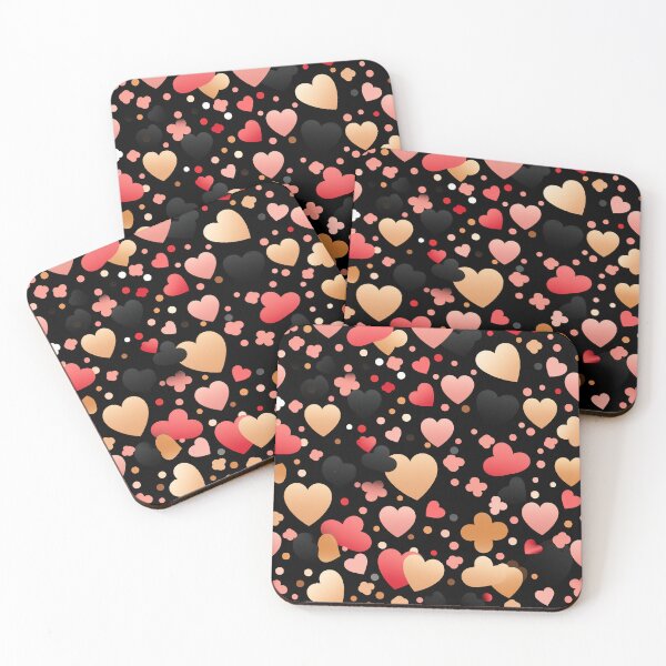 Item preview, Christmas Patterns - Colorful Christmas hearts designed and sold by Master-Print.