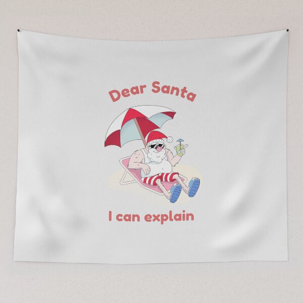 Item preview, Dear Santa I Can Explain designed and sold by pixelplaza.