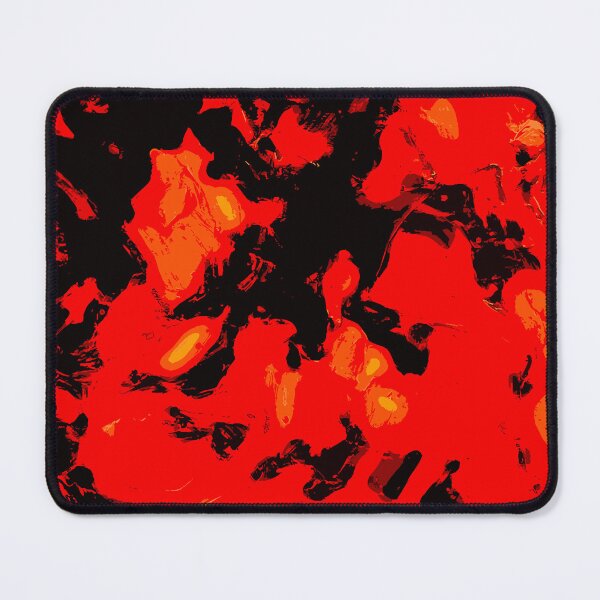 Item preview, Crimson Blaze: Red and Black Abstract Pouring designed and sold by GAP90.