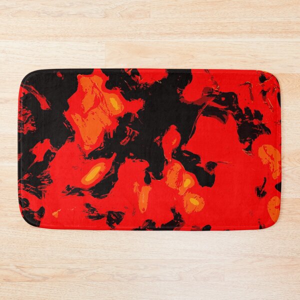 Item preview, Crimson Blaze: Red and Black Abstract Pouring designed and sold by GAP90.