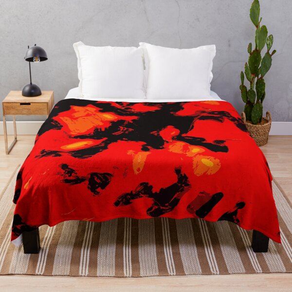 Item preview, Crimson Blaze: Red and Black Abstract Pouring designed and sold by GAP90.