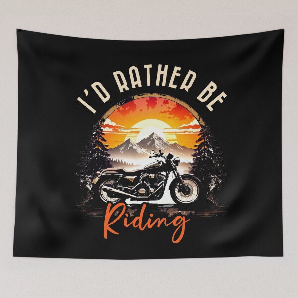Item preview, I’d rather be riding, funny motorcycle rider, biker dad,biker mom designed and sold by mwebba2005.
