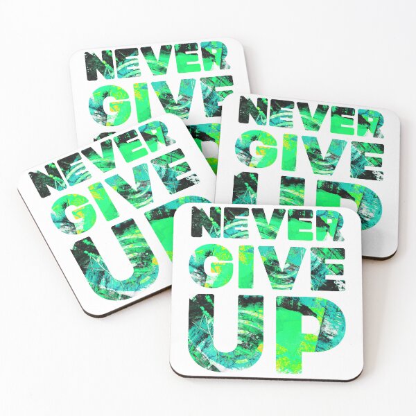 Item preview, never give up, t-shirt  designed and sold by Anastasiia Lang.
