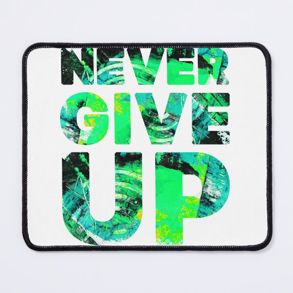 Item preview, never give up, t-shirt  designed and sold by Anastasiia Lang.
