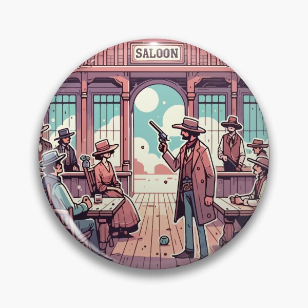 Item preview, Wild West Duel at Moonlit Saloon designed and sold by OniumEth.