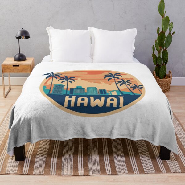 Item preview, Hawai, Downtown Honolulu with palm trees | Drawing style designed and sold by CircinusStore.