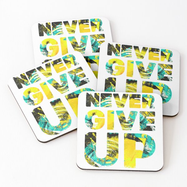 Item preview, never give up, t-shirt  designed and sold by Anastasiia Lang.