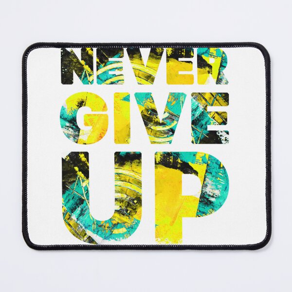 Item preview, never give up, t-shirt  designed and sold by Anastasiia Lang.