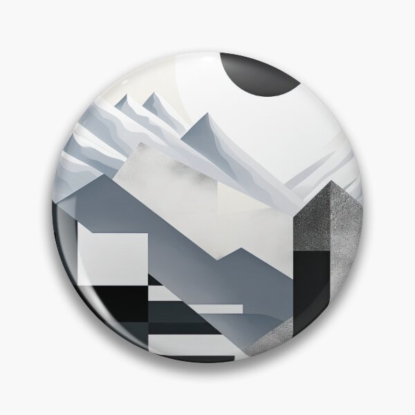 Artikelvorschau, Entdecken Sie "Simplistic & Minimalistic Snowy Winter Alps" mit Bauhaus-Flair entworfen und verkauft von ArtificialGenes.