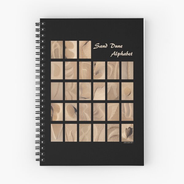 Item preview, Sand Dune Alphbets, Black Background designed and sold by ArtisticUplift.