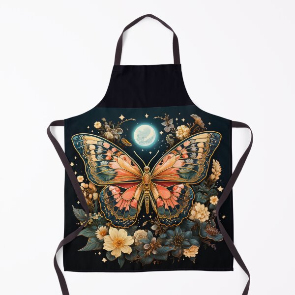 Item preview, Lunar Moth Night Butterfly Floral Art Print designed and sold by FoxTreeDesign.