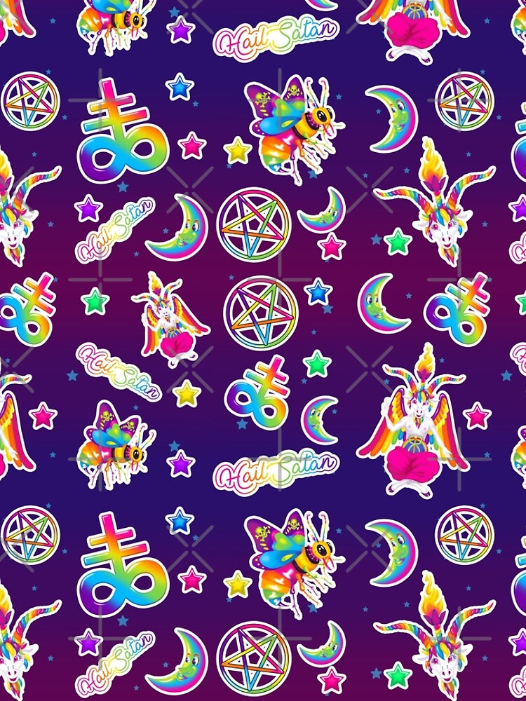 1997 Neon Rainbow Baphomet by creepygirlclub