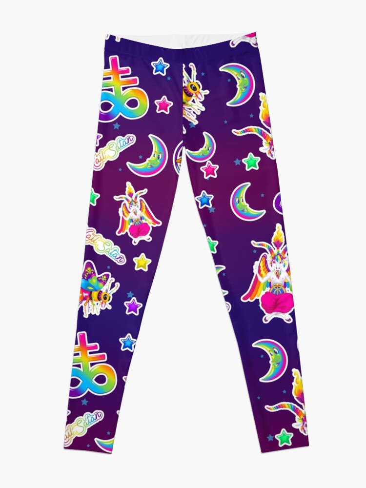 Alternate view of 1997 Neon Rainbow Baphomet Leggings