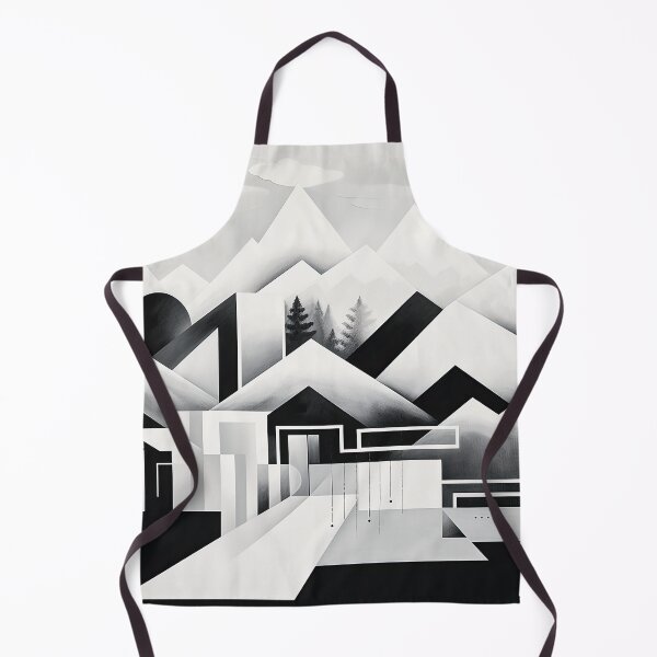 Item preview, Explore "Simplistic & Minimalistic Snowy Winter Alps" with Bauhaus Flair designed and sold by ArtificialGenes.
