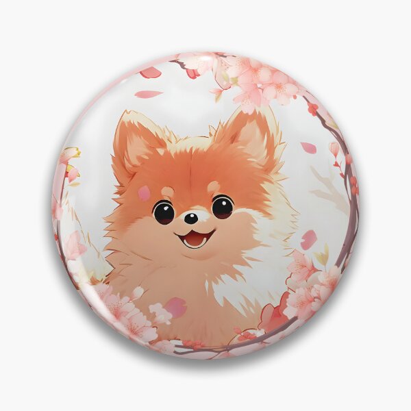 Item preview, Anime Cachorro de Pomerania en flor de cerezo designed and sold by BadLuckByDesign.