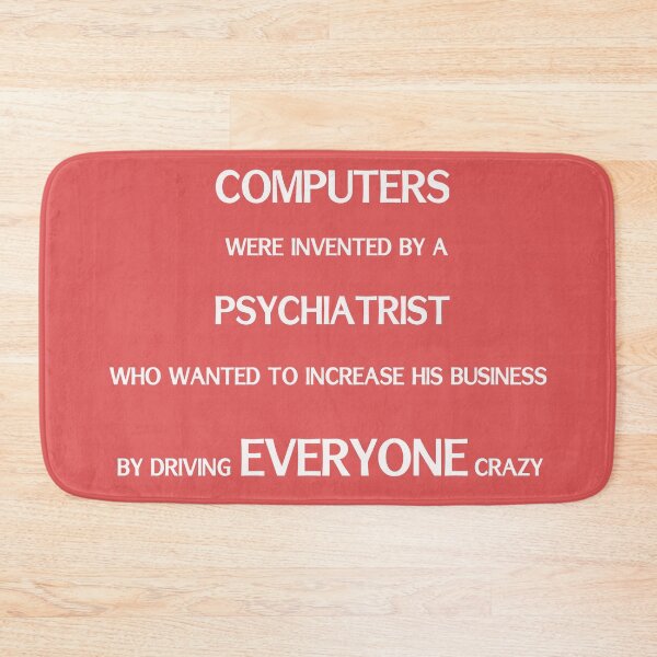 Item preview, Computers drive people crazy (in white) designed and sold by sparkysrandom.