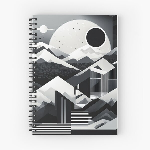 Item preview, Explore "Simplistic & Minimalistic Snowy Winter Alps" with Bauhaus Flair designed and sold by ArtificialGenes.