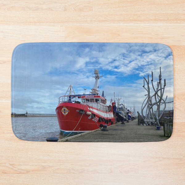 Item preview, Fishing Boats safely in port designed and sold by Violaman.