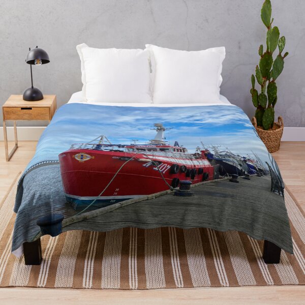 Item preview, Fishing Boats safely in port designed and sold by Violaman.
