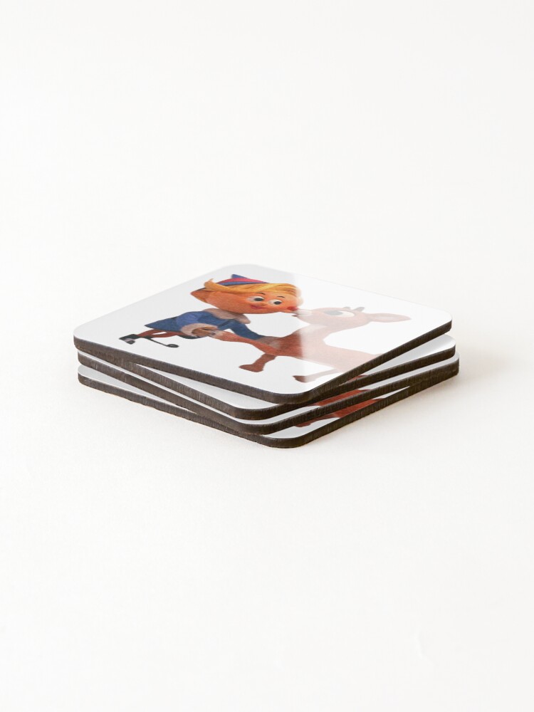 Thumbnail 4 of 5, Coasters (Set of 4), Classic Rudolph designed and sold by NationGraphix.