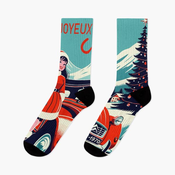 Item preview, Merry Christmas 2CV Santa-girl vintage sixties France designed and sold by Martymcflay.