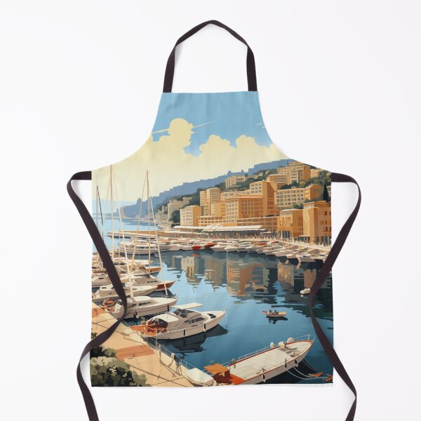 Item preview, A Vintage Travel Illustration of Monaco  designed and sold by GoodOldVintage.